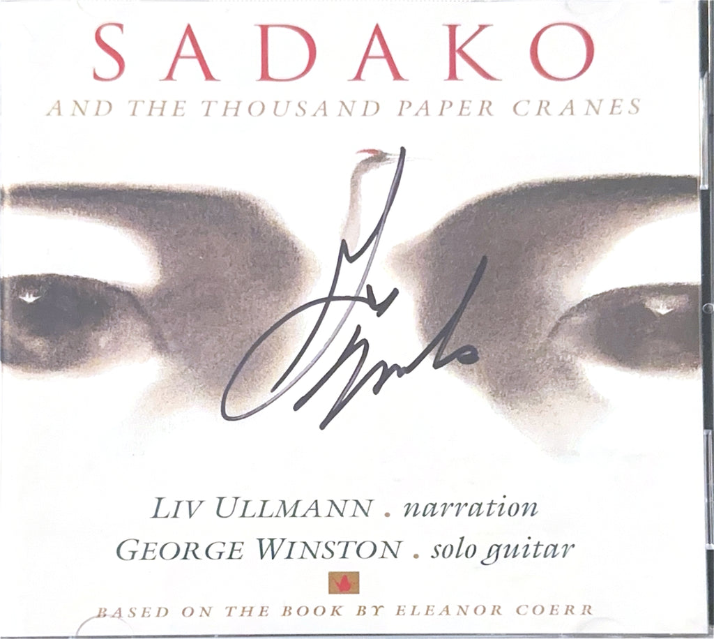 George Winston with Liv Ullmann - Sadako and the Thousand Paper Cranes - Autographed CD 2