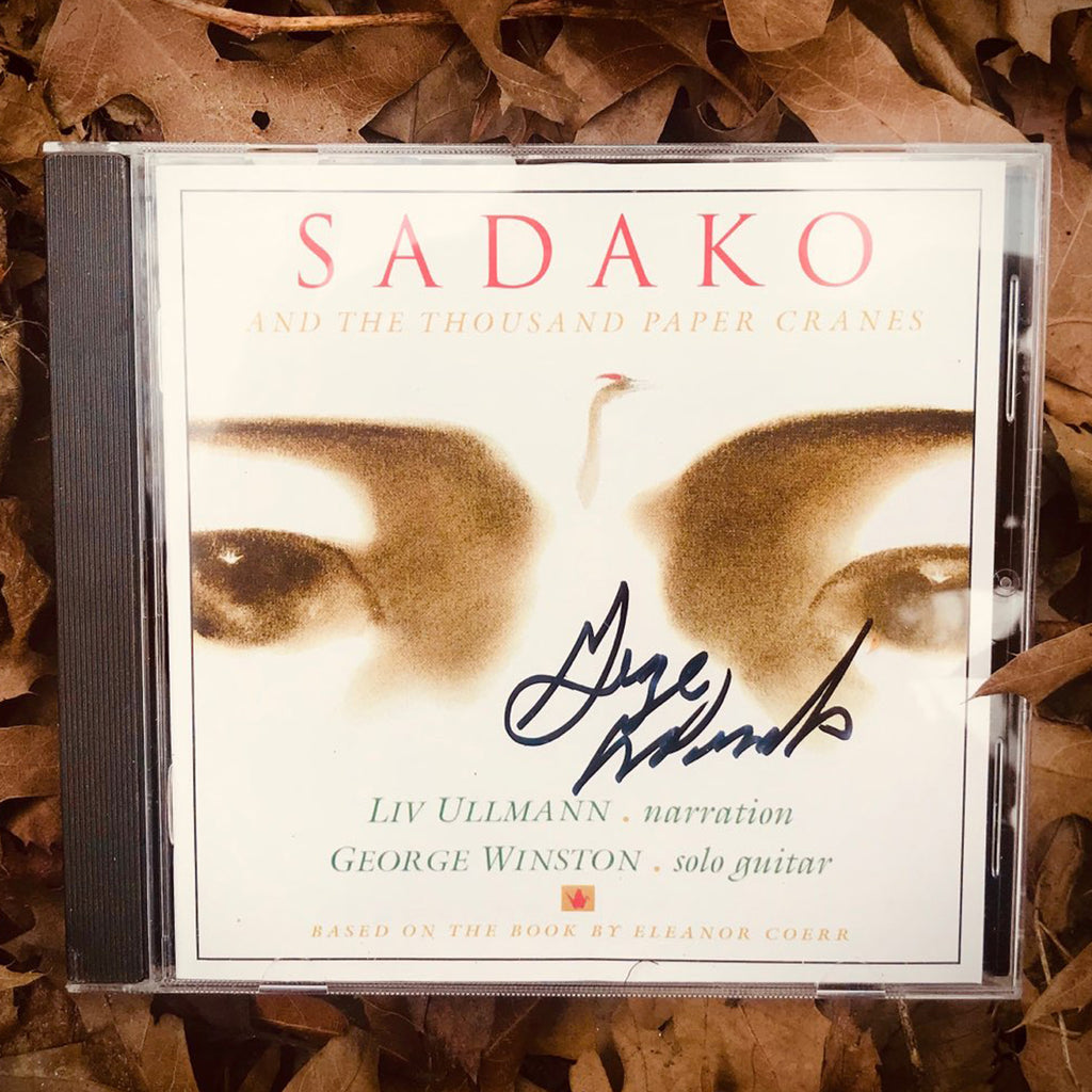 George Winston with Liv Ullmann - Sadako and the Thousand Paper Cranes Autographed CD